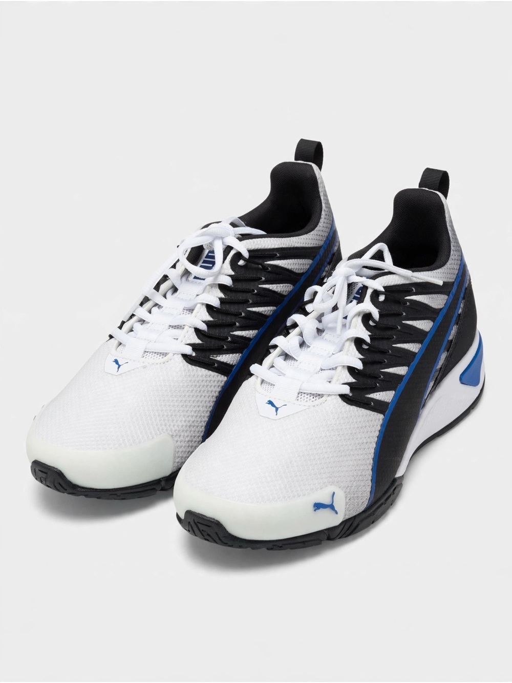 Puma Men’s White, Black & Blue Athletic Sneakers